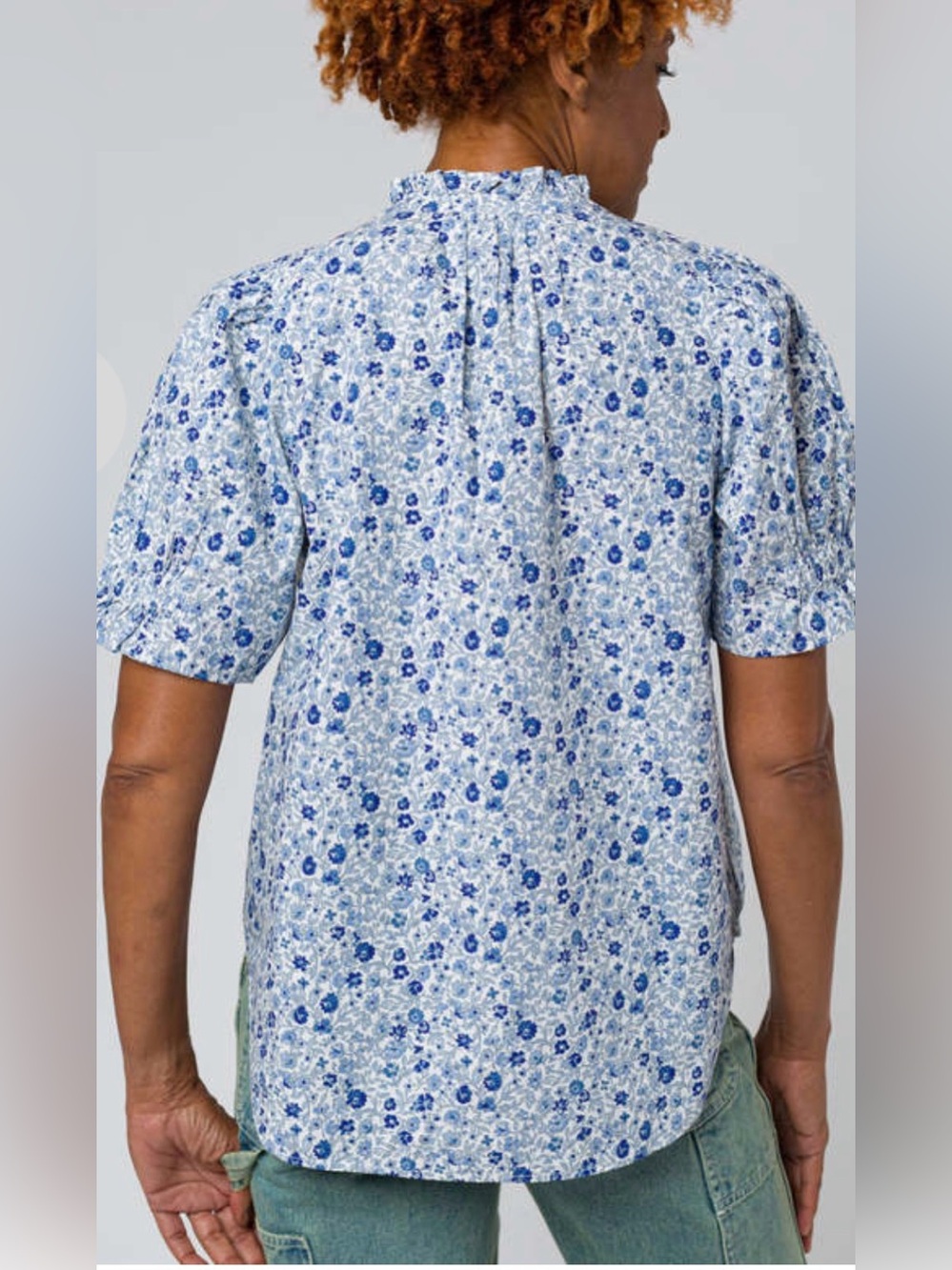 Apiece Apart Los Altos Top in sweet blues size S - Picture 3 of 7